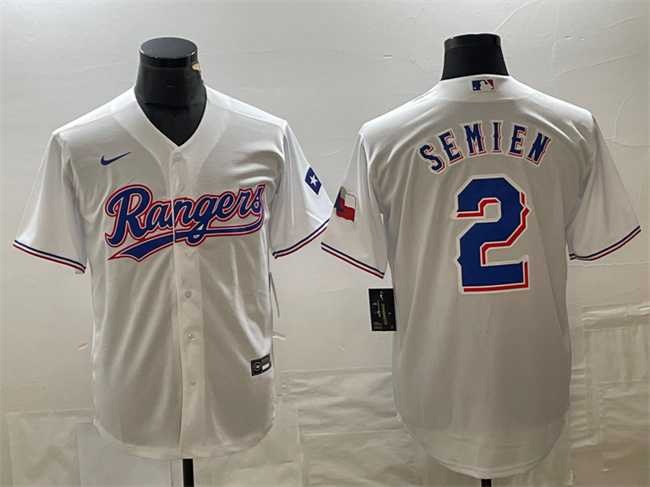 Men's Texas Rangers #2 Marcus Semien White With Patch Cool Base Stitched Baseball Jersey,We sell and wholesale Men's Texas Rangers #2 Marcus Semien White With Patch Cool Base Stitched Baseball Jersey on line form chian!